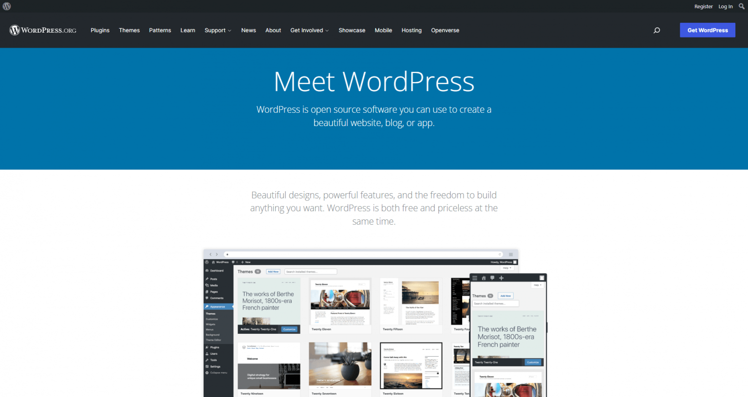 WordPress Home Page
